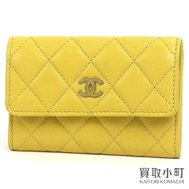 シャネル クラシック フラップ カードケース マトラッセ キルティング