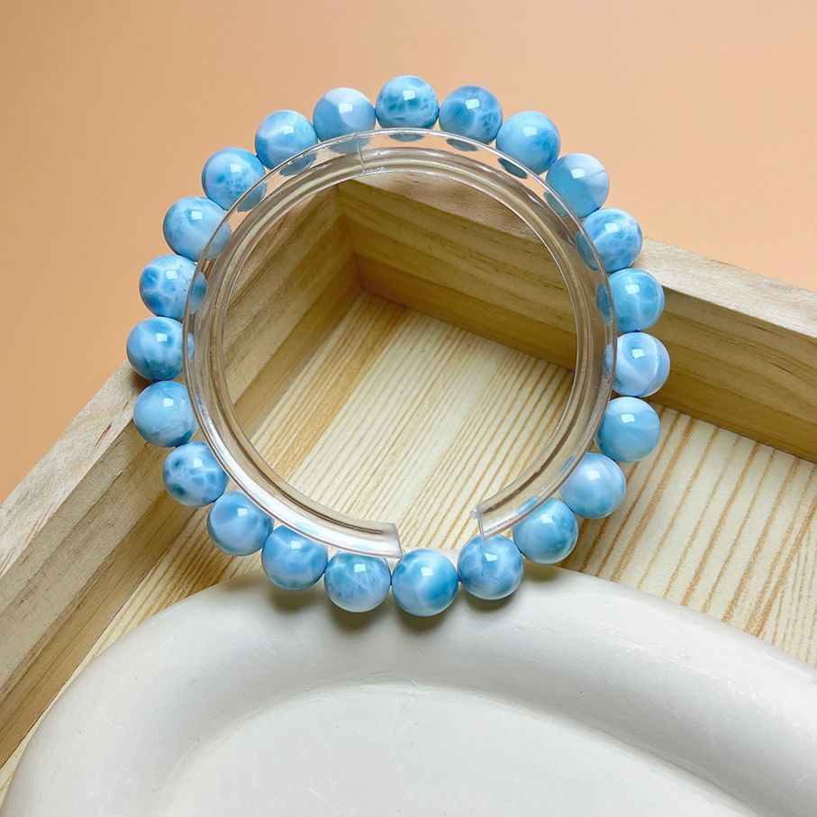 天然石☆【ドミニカ共和国産の110Aラリマー】☆ ブレスレット 天然石