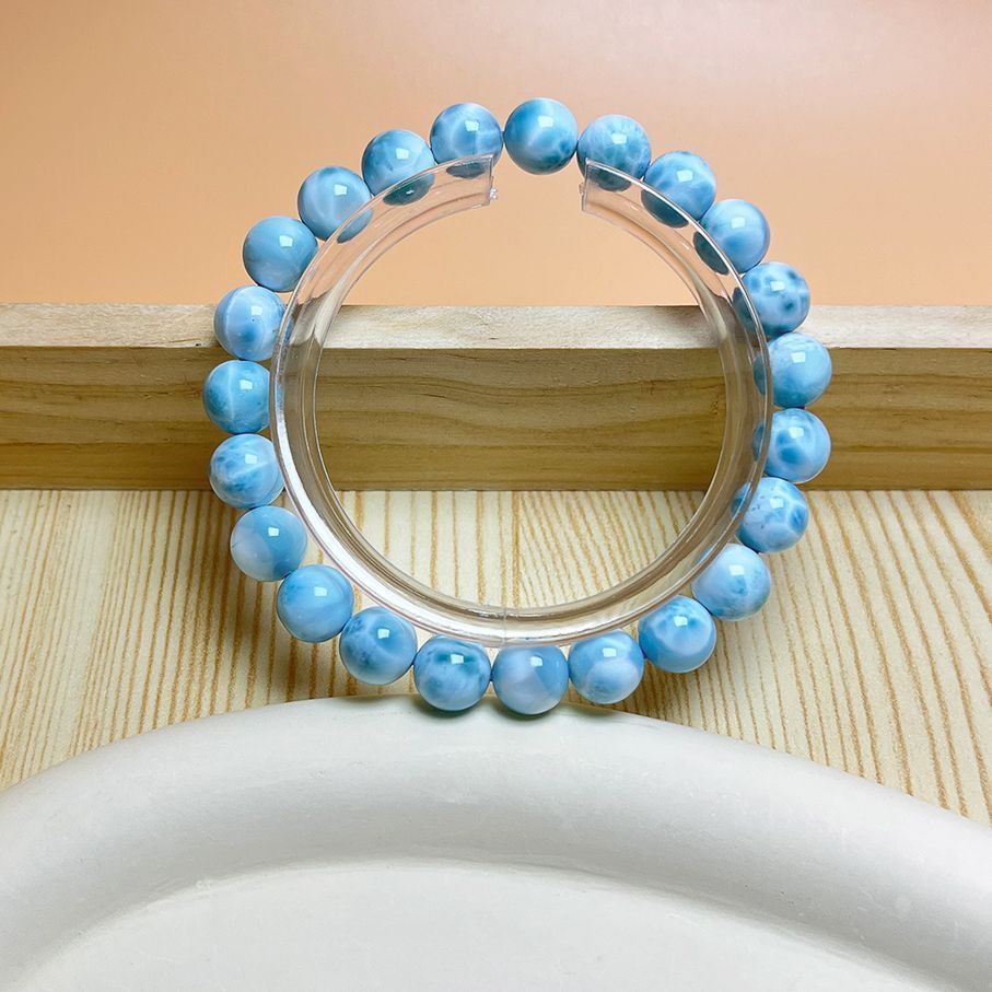 天然石☆【ドミニカ共和国産の110Aラリマー】☆ ブレスレット 天然石