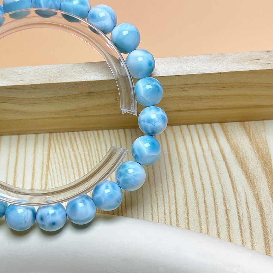 天然石☆【ドミニカ共和国産の110Aラリマー】☆ ブレスレット 天然石