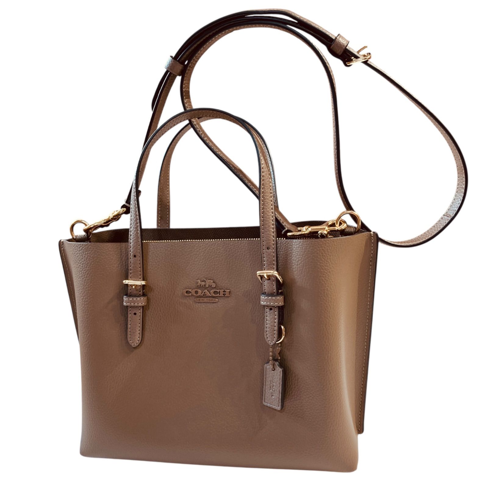 COACH コーチ モリー トートバッグ 25 2WAY ダークストーン CV966 