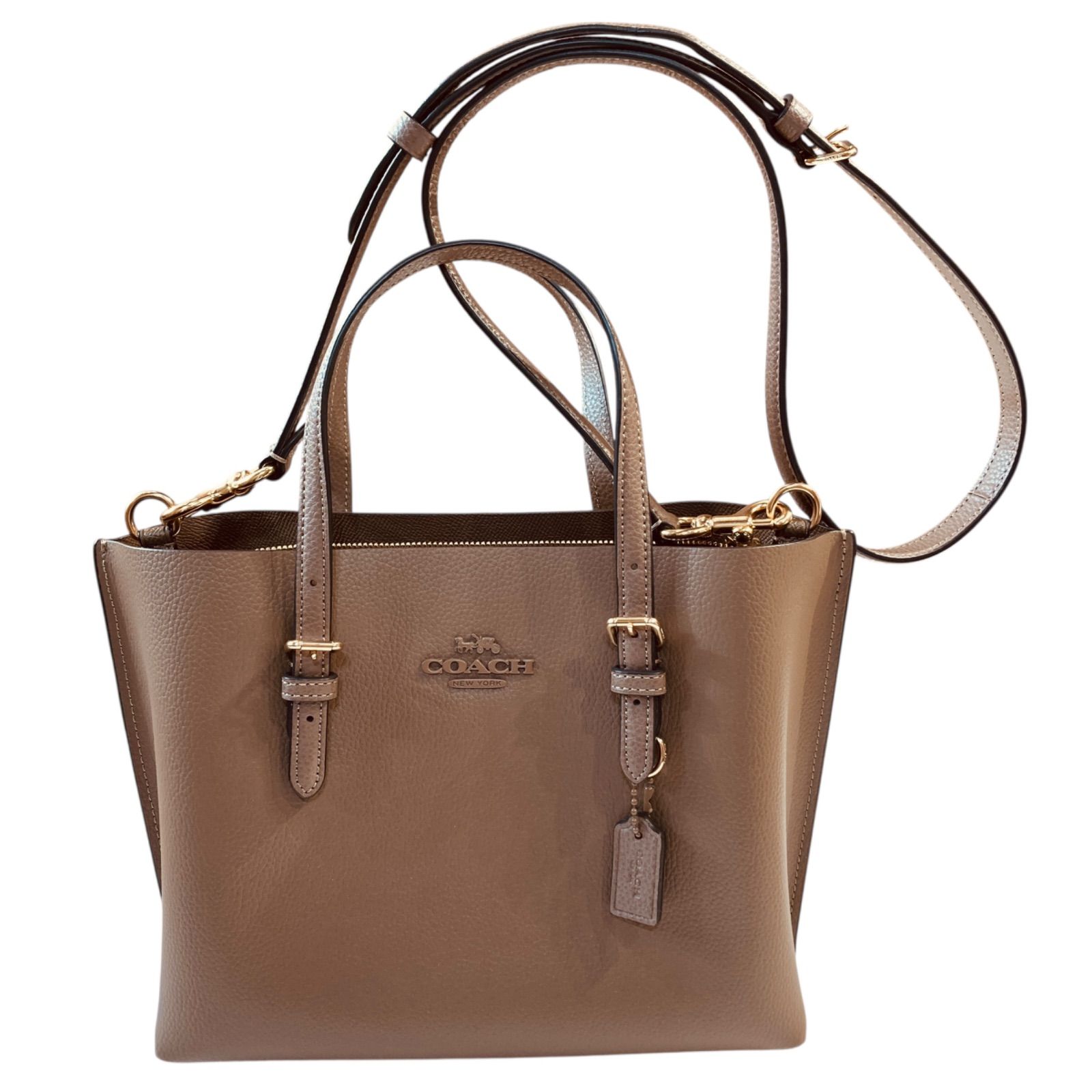COACH コーチ モリー トートバッグ 25 2WAY ダークストーン CV966 