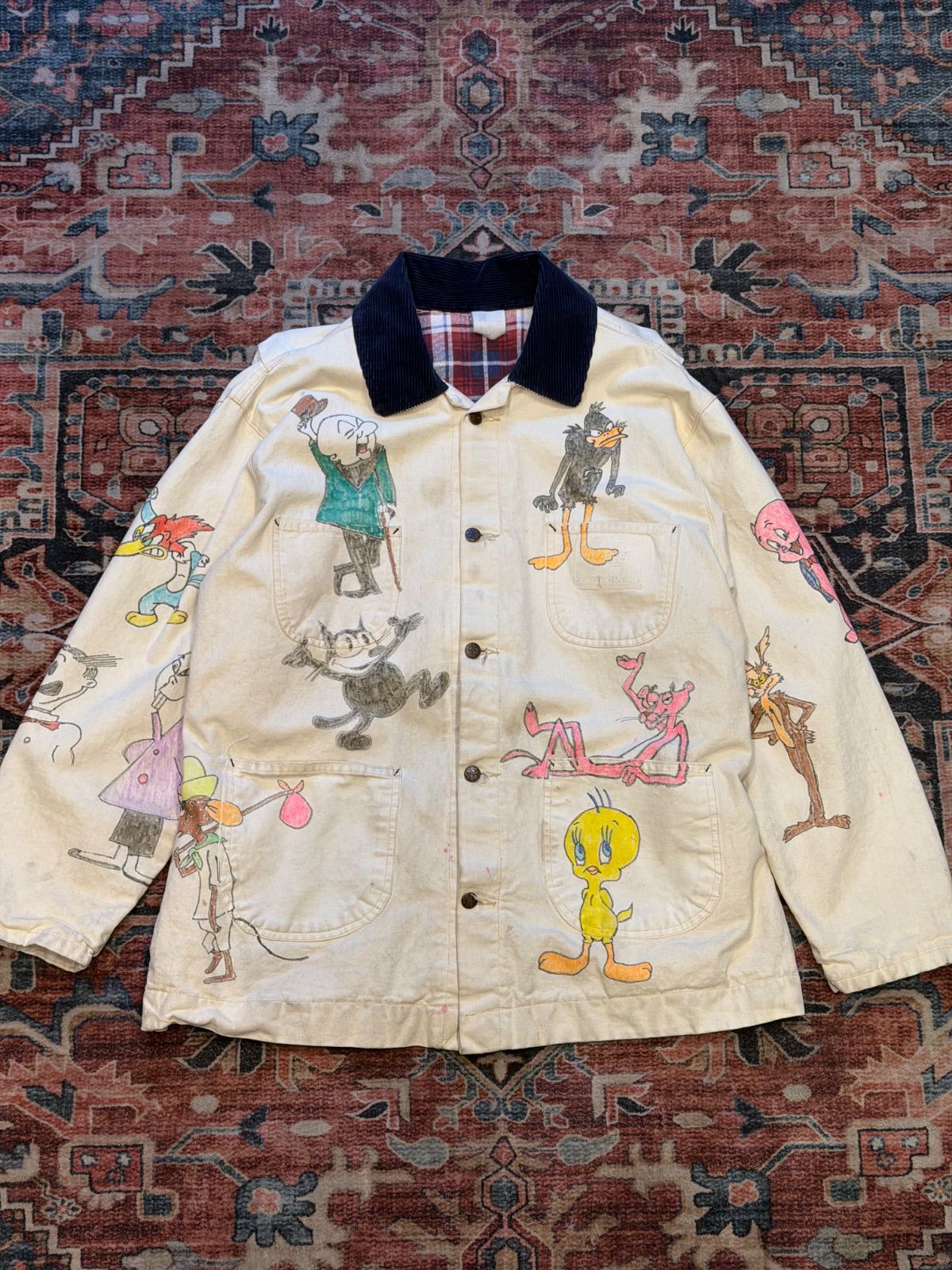 ART PAINT / カバーオール 】 ワークジャケット アート ペイント