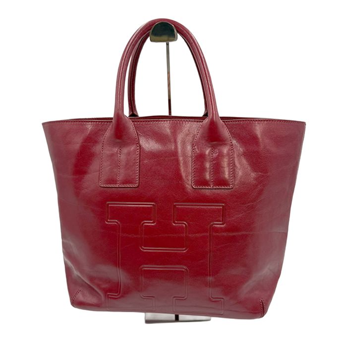 HIROFU ヒロフ レザー トートバッグ 赤 レッド 本革 シンプル - メルカリ