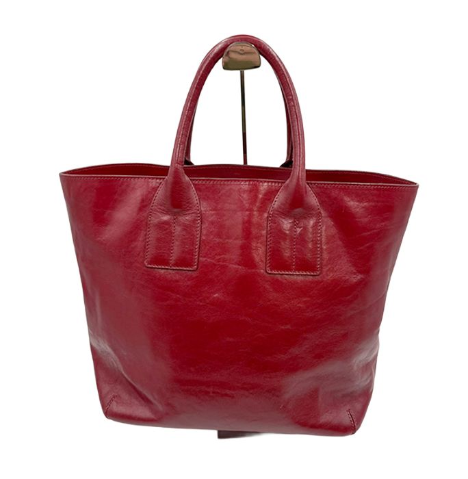 HIROFU ヒロフ レザー トートバッグ 赤 レッド 本革 シンプル - メルカリ