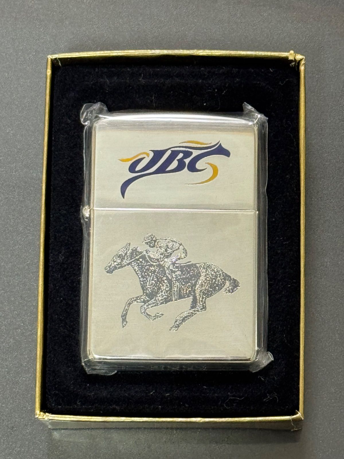 zippo 馬 JBC 限定品 競馬 前面デザイン 年代物 2004年製 silver 