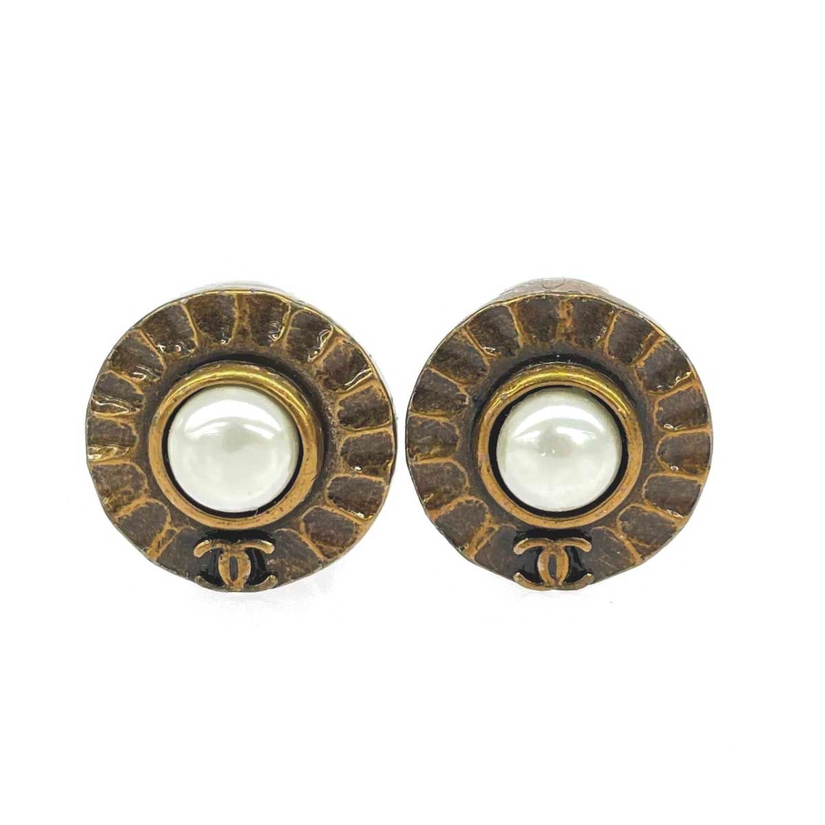 CHANEL シャネル イヤリング ココマーク/フェイクパール/97A CHANEL シャネル イヤリング ココマーク/フェイクパール/97A