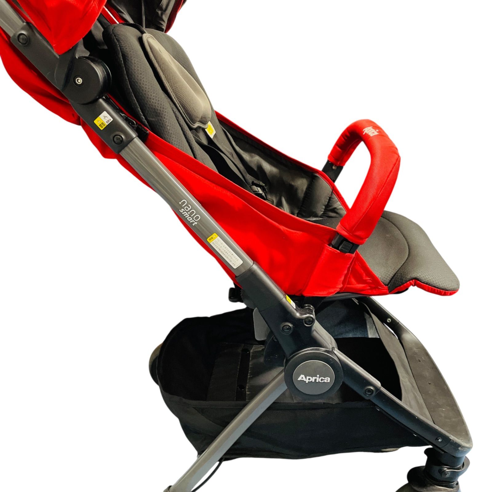 Aprica ナノスマート プラス コンパクト 折りたたみ ベビーカー レッド