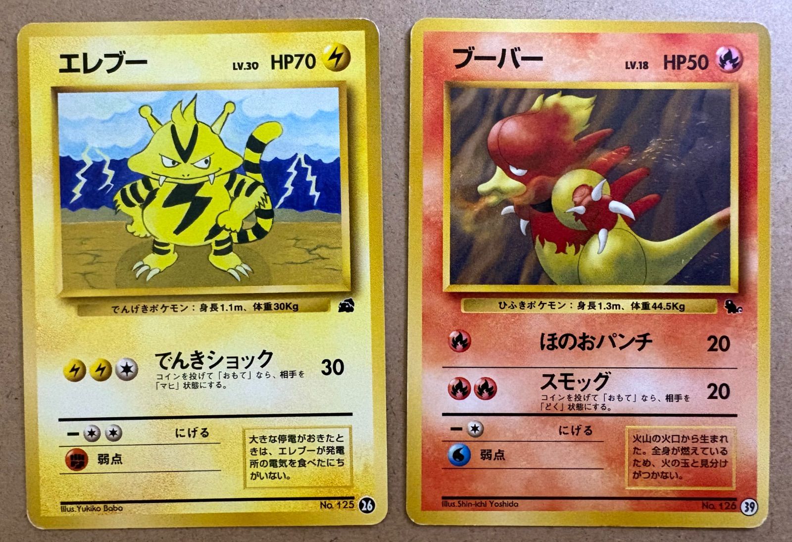 イントロパックのエレブー(ゼニガメマーク)＆ブーバー(フシギダネ