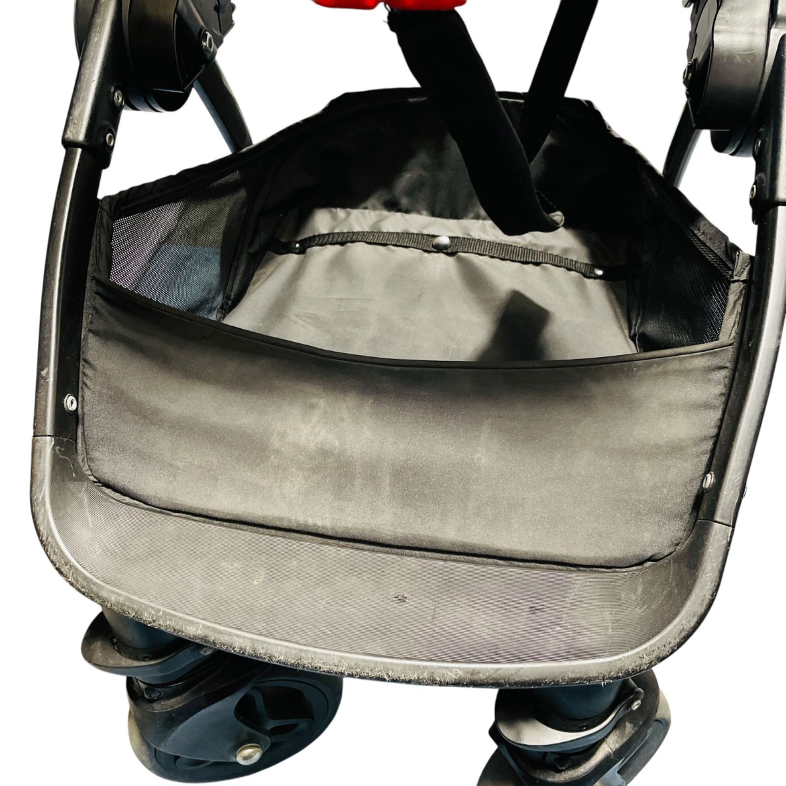 Aprica ナノスマート プラス コンパクト 折りたたみ ベビーカー レッド