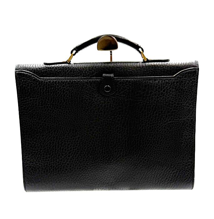 BURBERRY バーバリー レザー ビジネスバッグ ブラック ブリーフケース