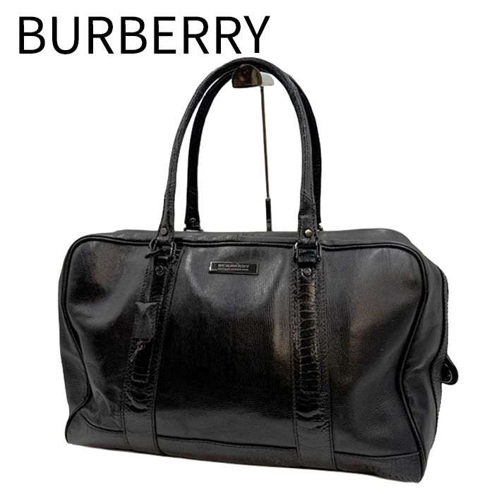 BURBERRY バーバリー レザー ボストンバッグ ダッフルバッグ 旅行
