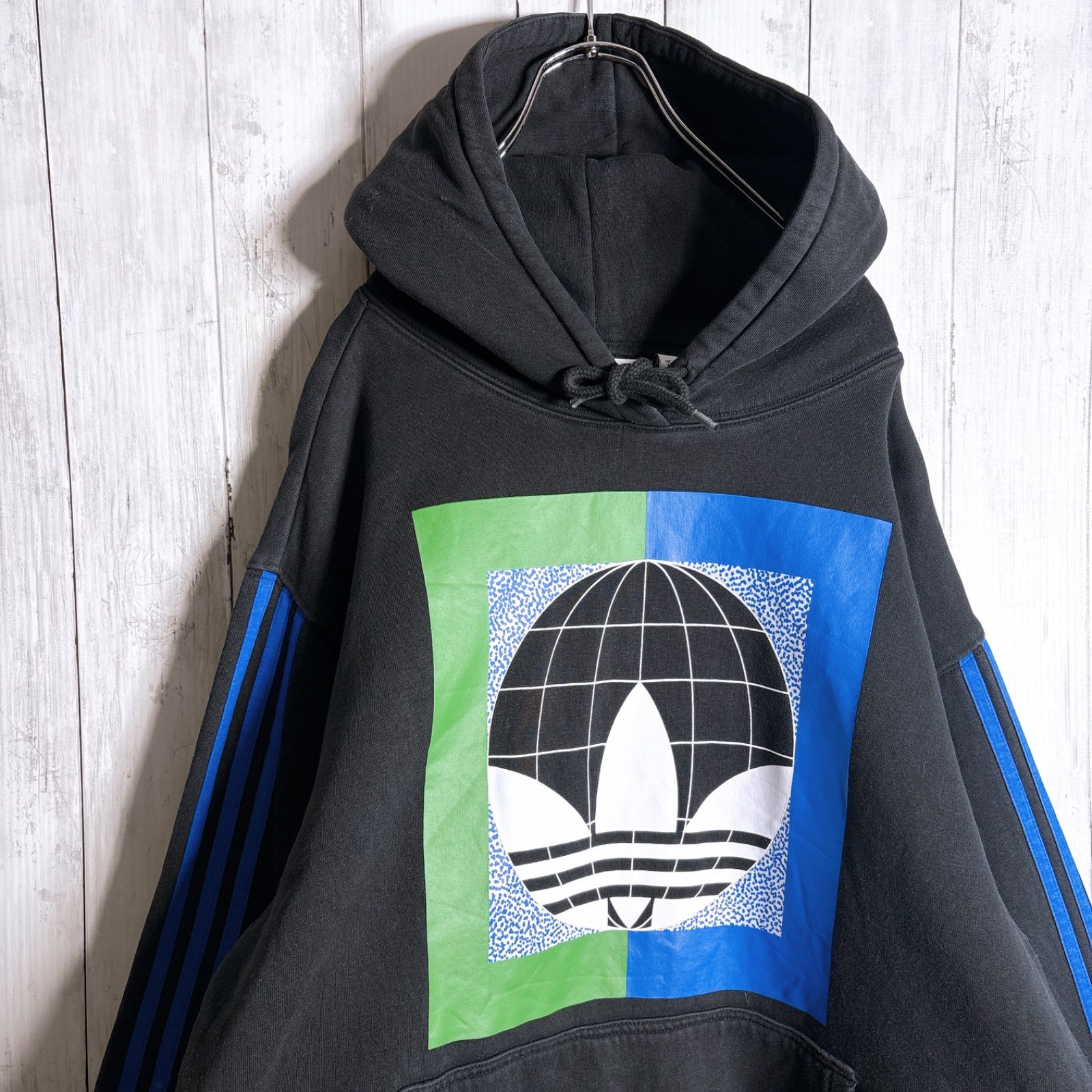 海外モデル】adidas originals デカロゴ トレフォイル マルチカラー 
