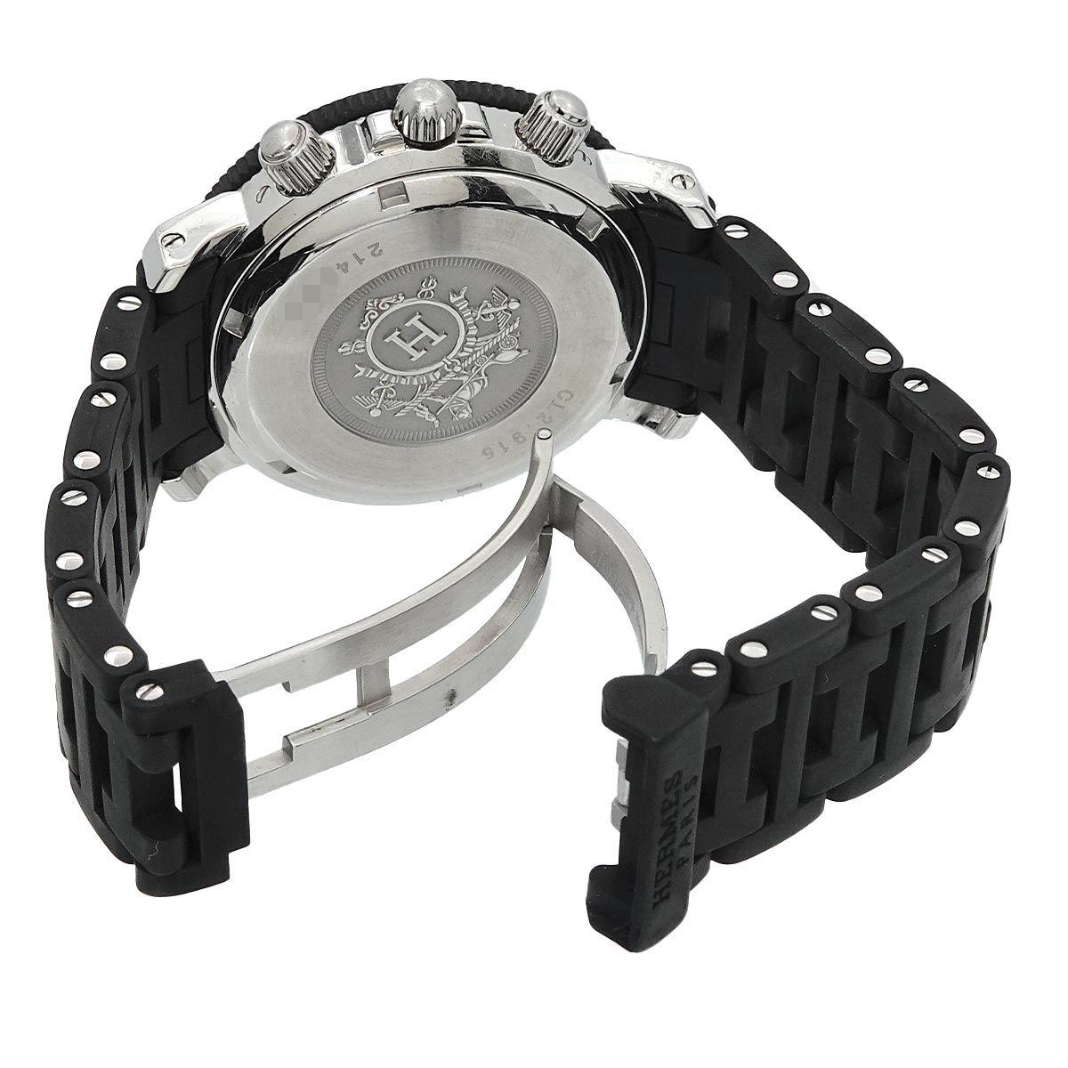 エルメス HERMES クリッパー ダイバー クロノグラフ CL2 915 メンズ