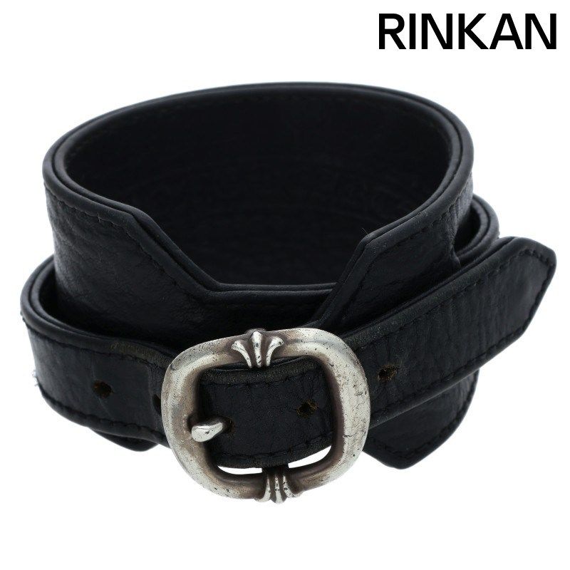 クロムハーツ RR TINY BUCKLE/ロックンロール レザーブレスレット