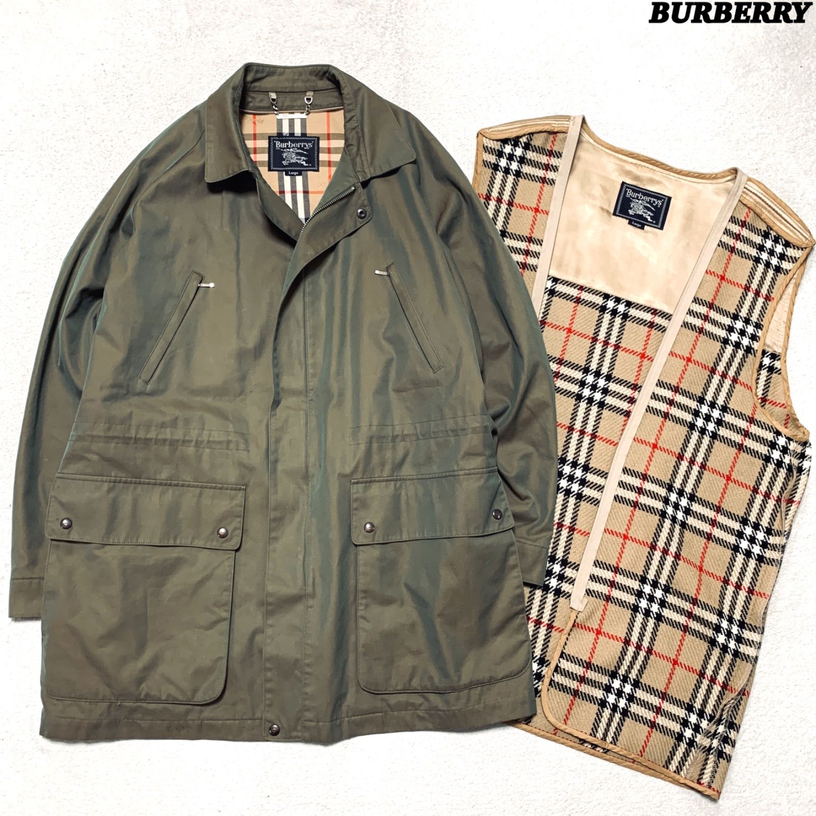 BURBERRY 一枚袖 カバーオール ワークジャケット エンジニアジャケット