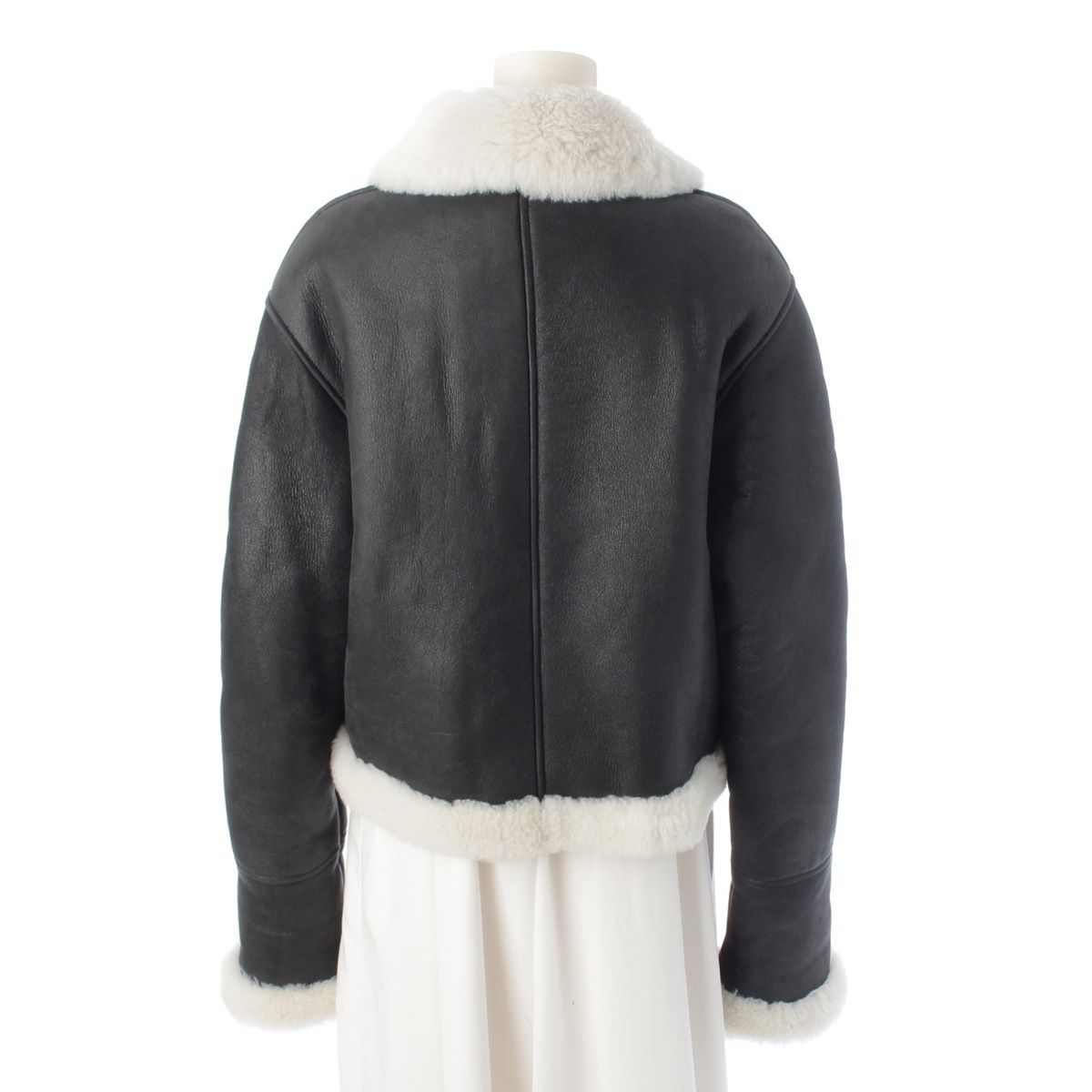 ロエベ 24AW ラムスキン シアリング ムートン ジャケット ブルゾン