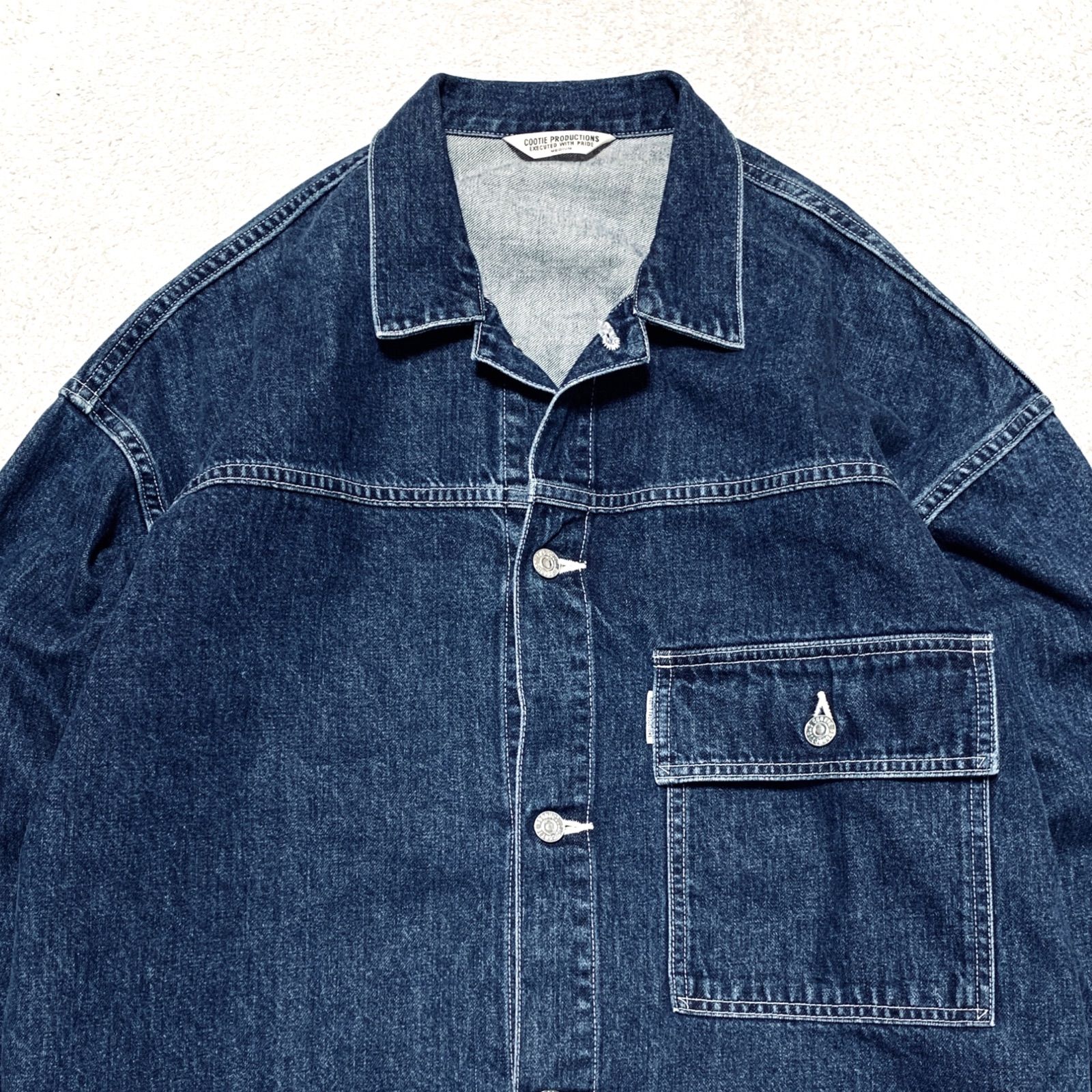 Y*K様 デニム　ジャケット　gジャン　クーティ　プロダクションズ　COOTIE COOTIE PRODUCTIONS Raza Denim Jacket Indigo Fade ラザデニム
