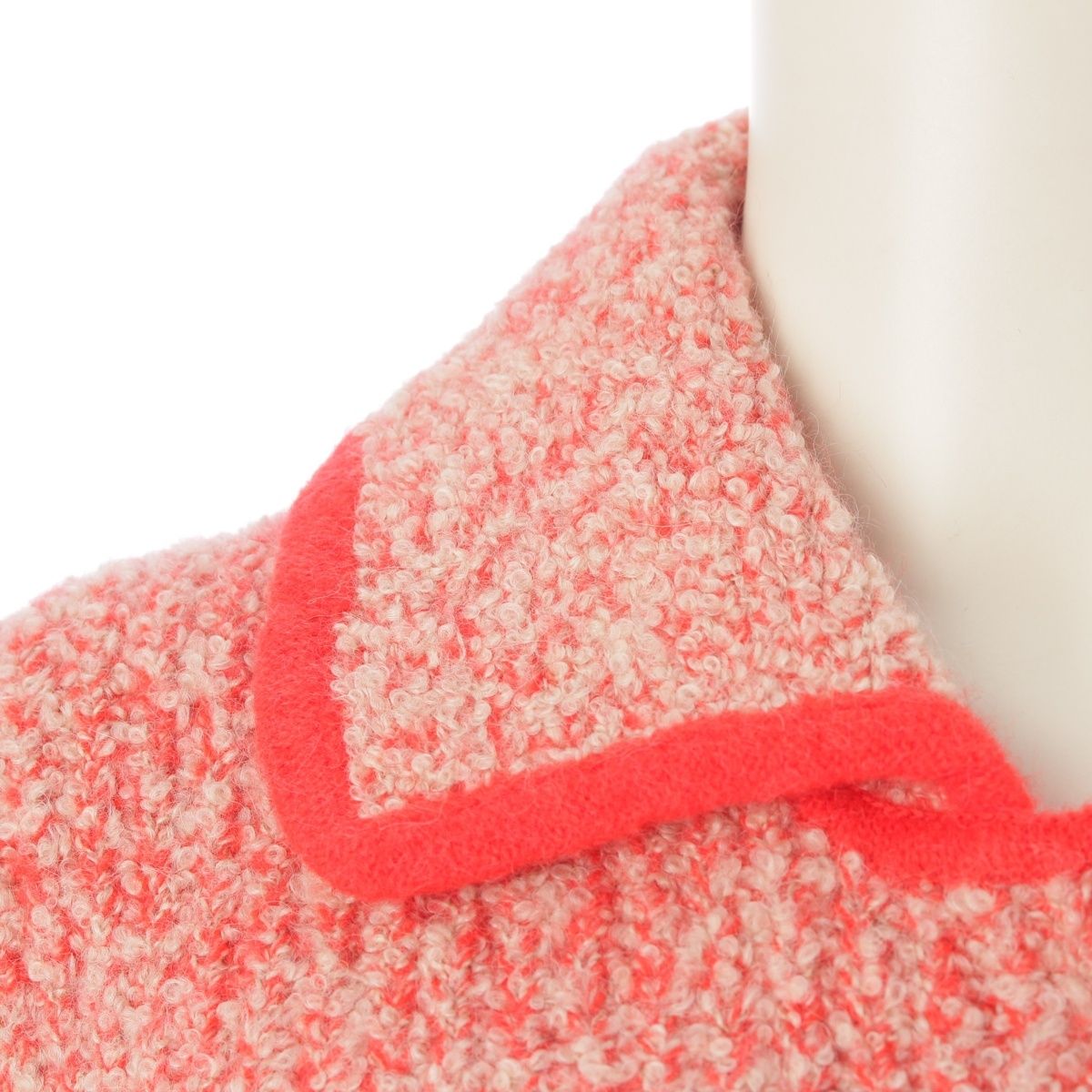 ドゥロワー アルパカ ウール WINTER2 金ボタン メランジニット