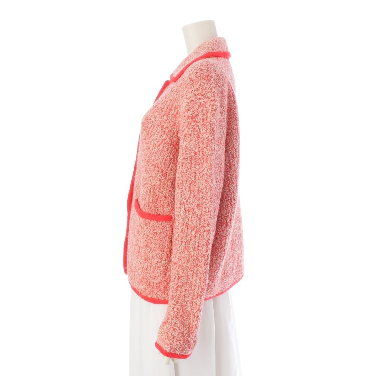 ドゥロワー アルパカ ウール WINTER2 金ボタン メランジニット