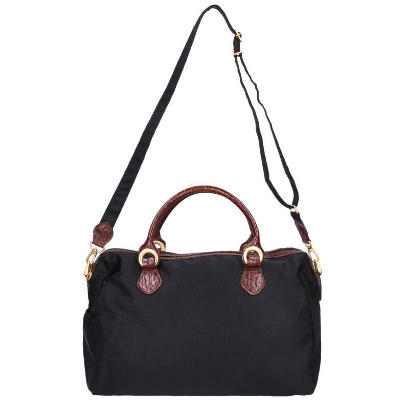 バレンシアガ クロコ型押しナイロン2WAYボストンバッグ レディース