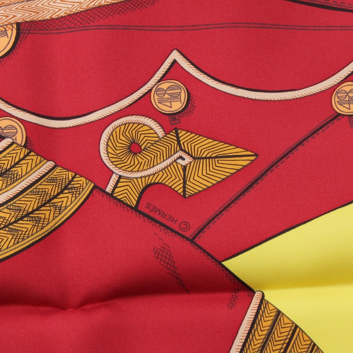 エルメス カレ90 シルク Zouaves et Dragons ズアヴとドラゴン