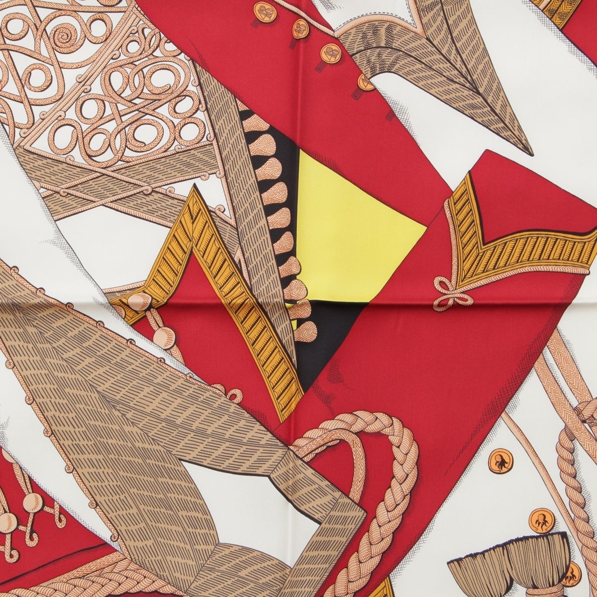 エルメス カレ90 シルク Zouaves et Dragons ズアヴとドラゴン