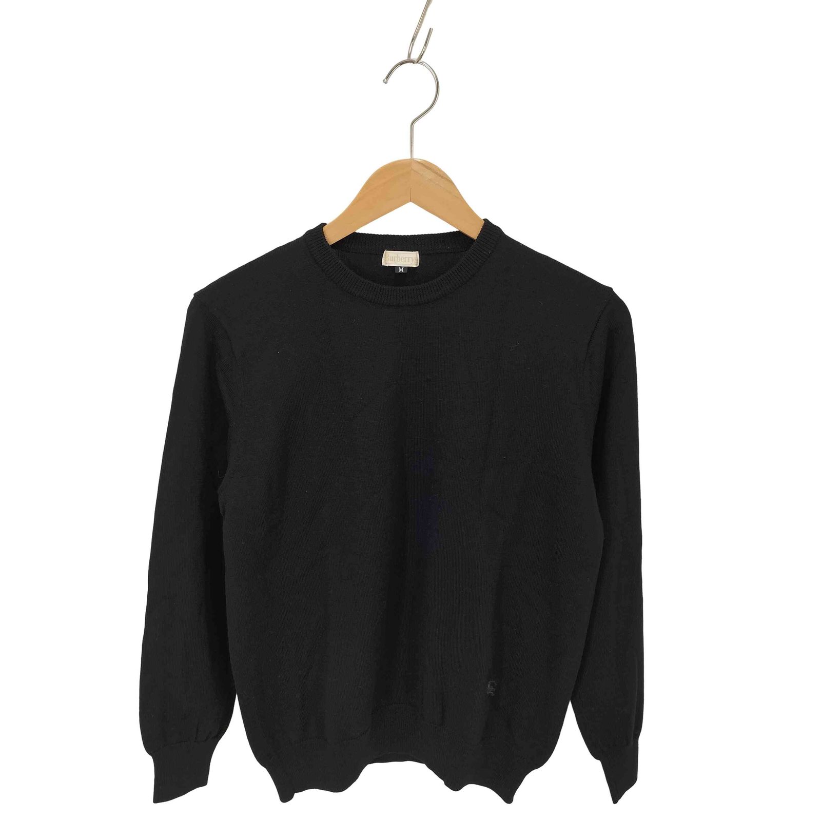 バーバリーズ BURBERRYS 90S ロゴ刺繍 クルーネックニット レディース