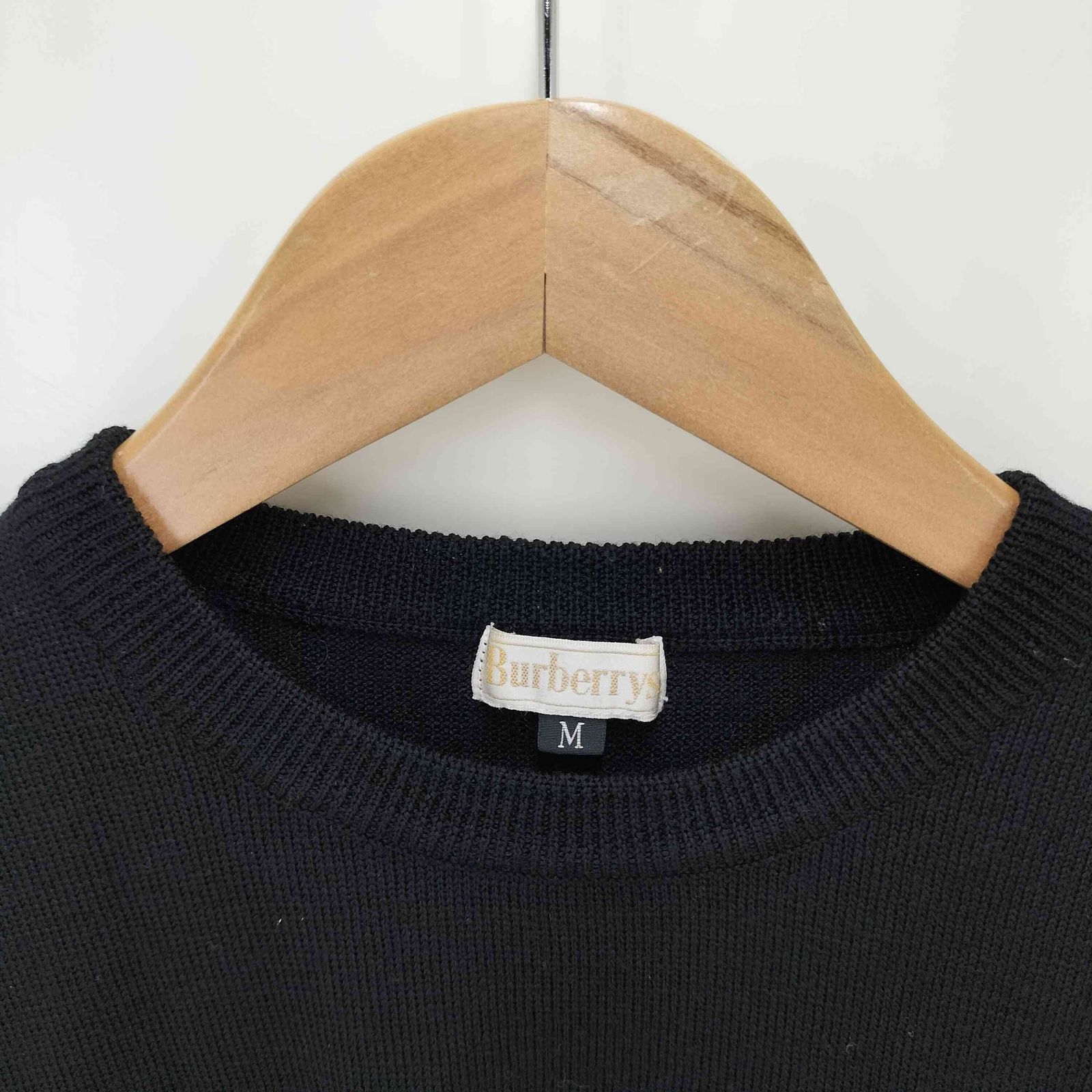 バーバリーズ BURBERRYS 90S ロゴ刺繍 クルーネックニット レディース