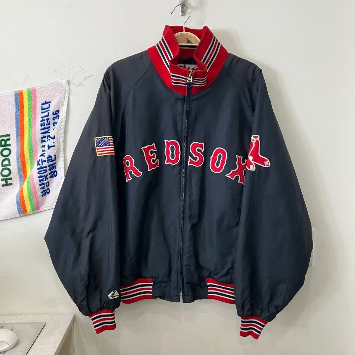 51 Majestic ボストン レッドソックス アウター ジャケット - メルカリ