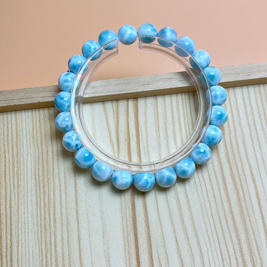 天然石☆【ドミニカ共和国産の110Aラリマー】☆ ブレスレット 天然石