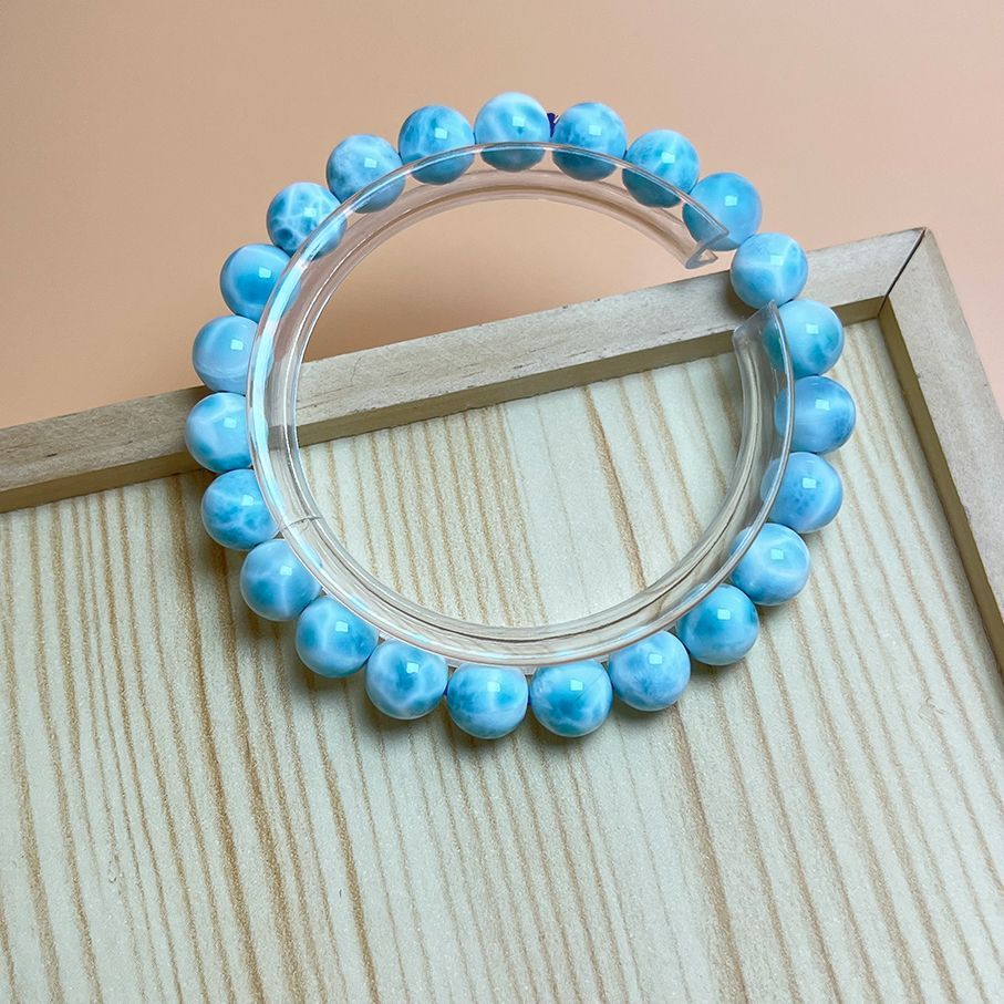 天然石☆【ドミニカ共和国産の110Aラリマー】☆ ブレスレット 天然石