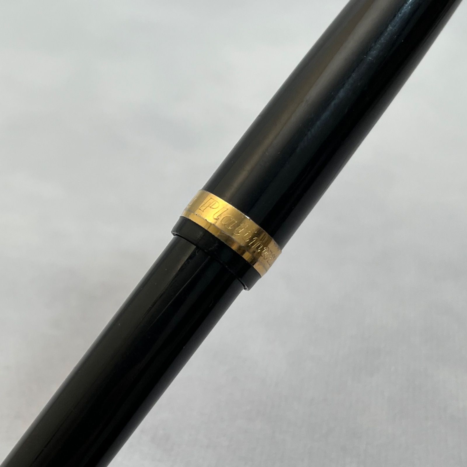 管2601-356】PLATINUM プラチナ 万年筆 #3776 14K 中字 ブラック