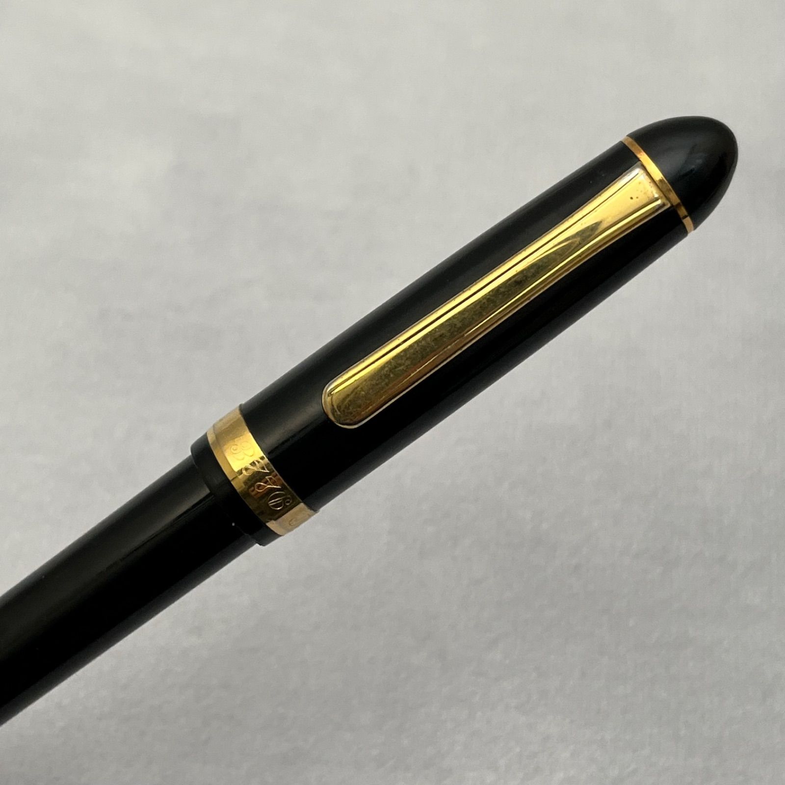 管2601-356】PLATINUM プラチナ 万年筆 #3776 14K 中字 ブラック