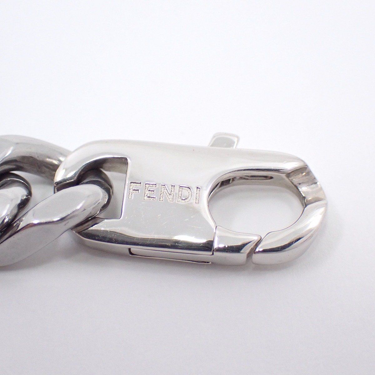 FENDI フェンディ バゲット FFロゴ 喜平チェーン ブレスレット