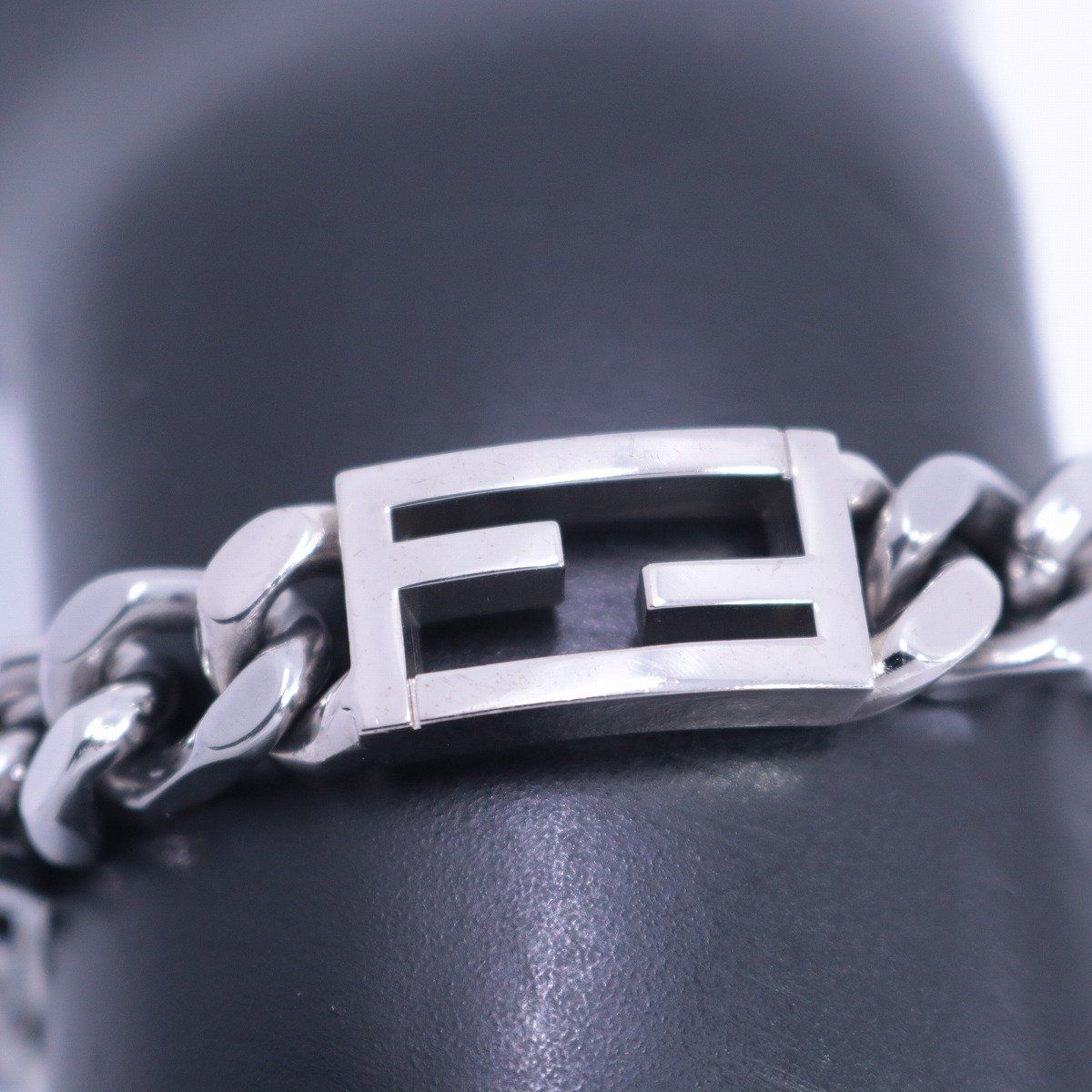 FENDI フェンディ バゲット FFロゴ 喜平チェーン ブレスレット