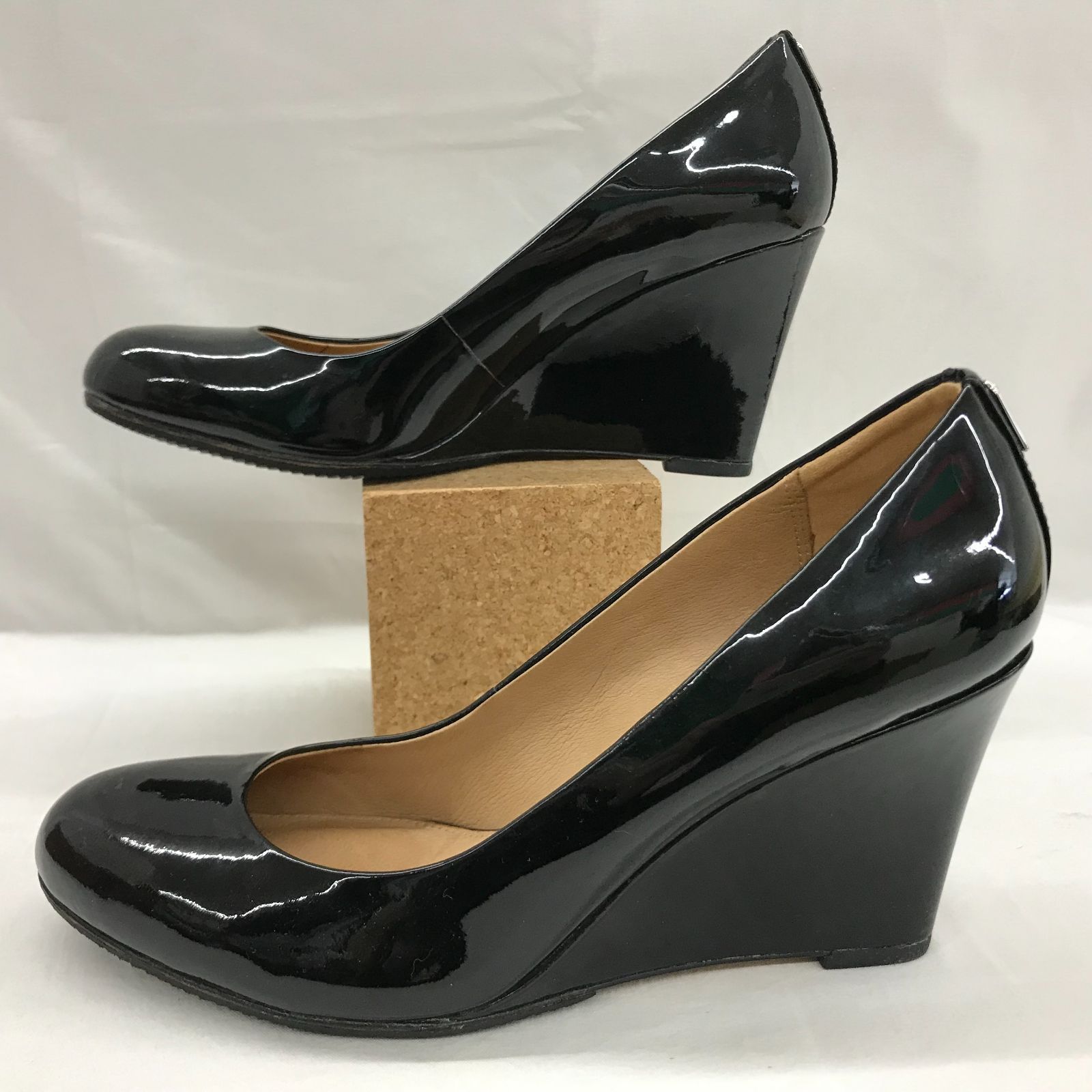 COACH コーチ RILEIGHITL PATENT エナメル パンプス ブラック 黒