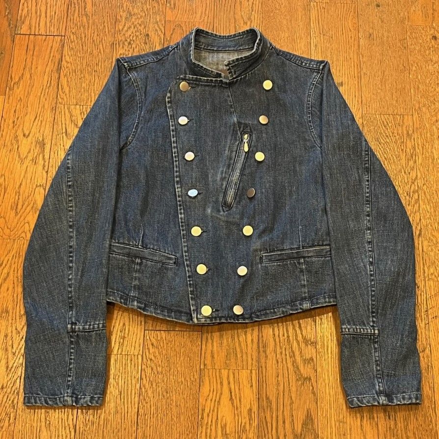 名作 agnes b. PARIS アニエスベー デニムナポレオンジャケット agnes b. デニム ナポレオンジャケット - メルカリ