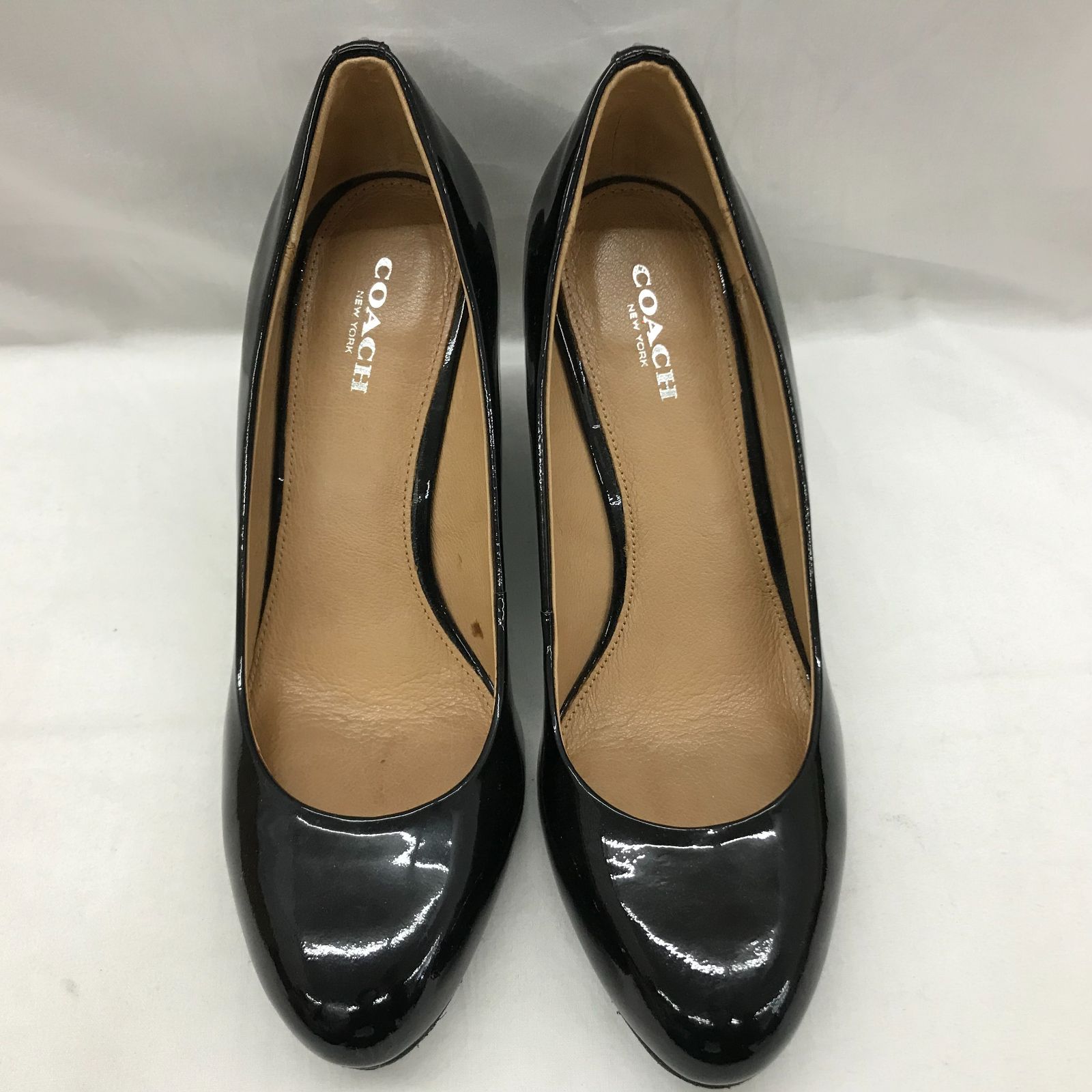 COACH コーチ RILEIGHITL PATENT エナメル パンプス ブラック 黒