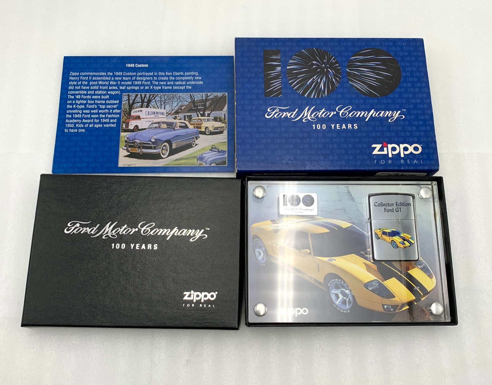 ZIPPO  フォード 100周年  FORD MOTER COMPANY 100 YEARS　パネル付き  ライター (セ) ZIPPO フォード 100周年 FORD MOTER COMPANY 100 YEARS パネル付き