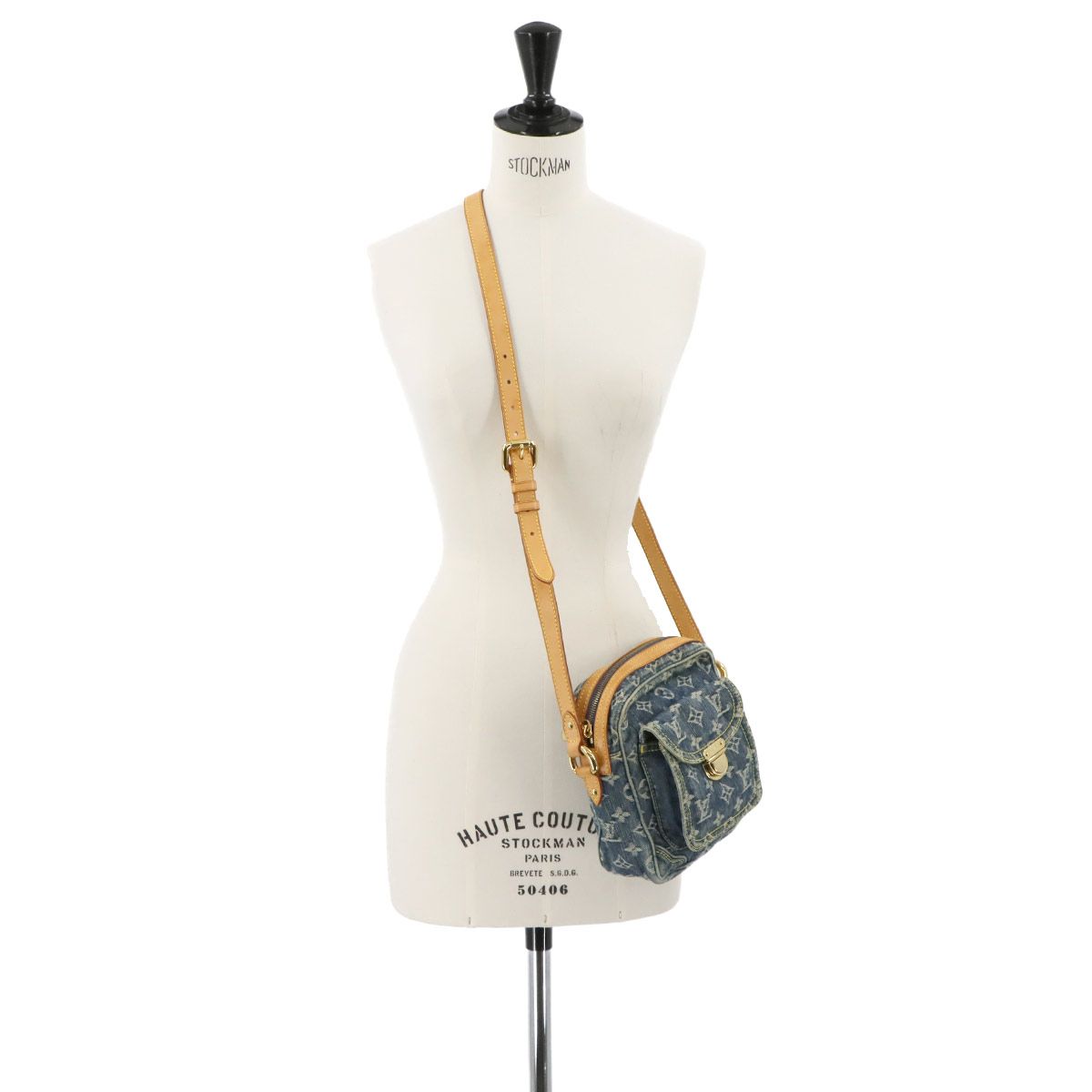ルイ ヴィトン LOUIS VUITTON モノグラム デニム カメラ バッグ 