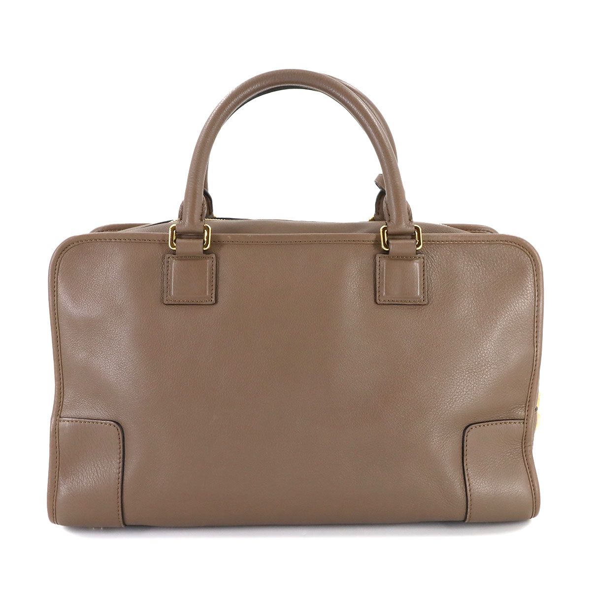 新品同様 ロエベ LOEWE アマソナ 36 ハンド バッグ レザー ブラウン