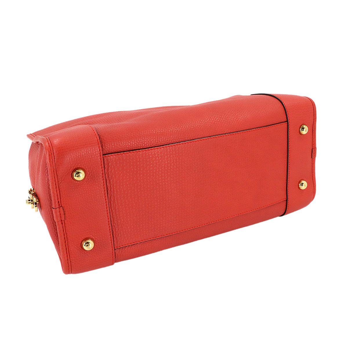 ロエベ LOEWE アマソナ 36 ハンド バッグ レザー レッド 352.45.A22