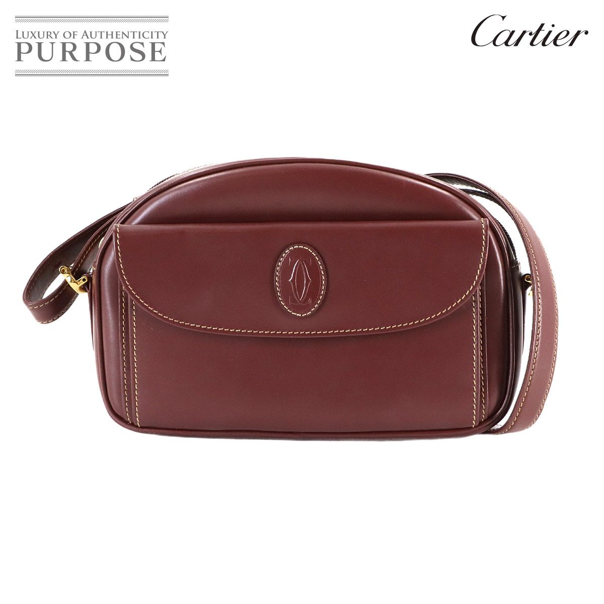 新品同様 カルティエ Cartier マストライン ショルダー バッグ レザー