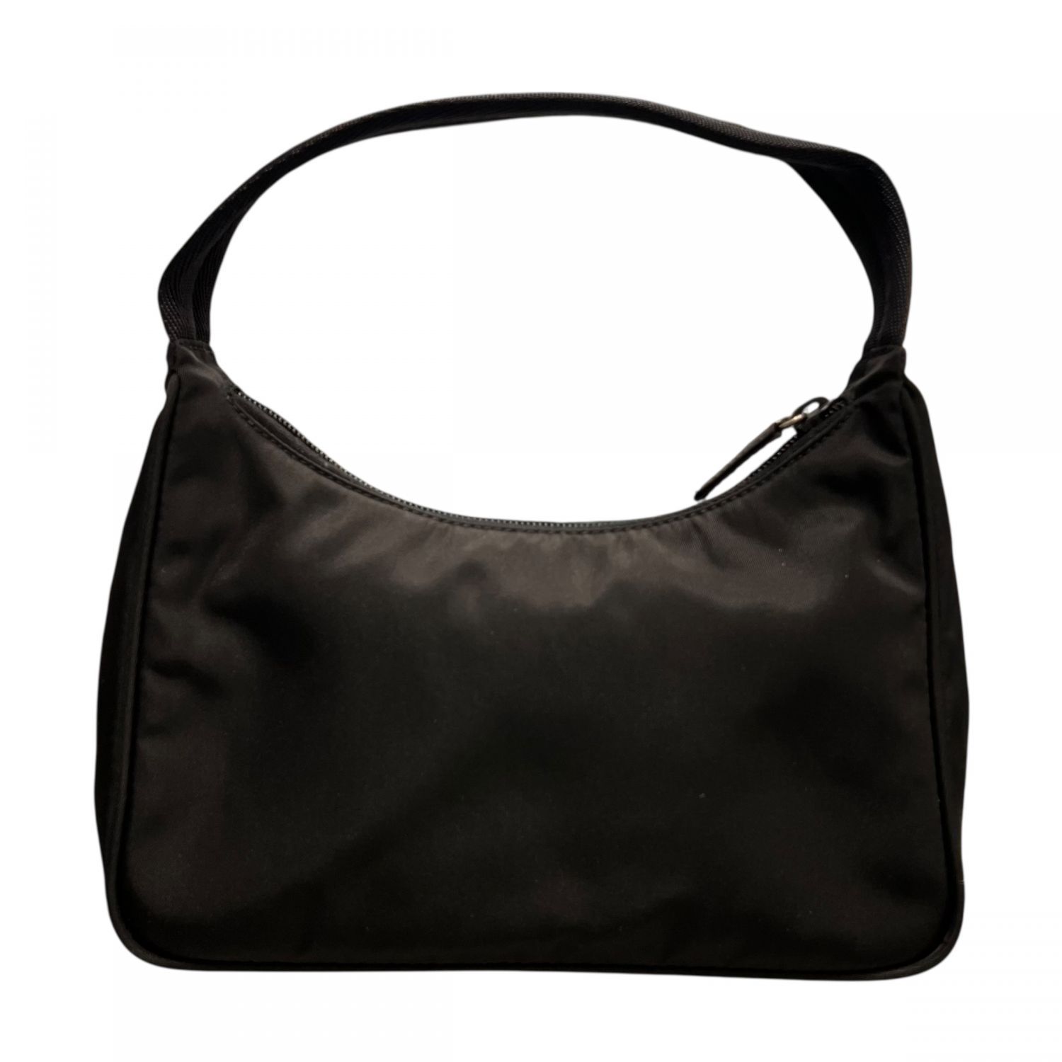 中古】 PRADA プラダ MV515 トライアングルロゴナイロン ハンドバッグ 