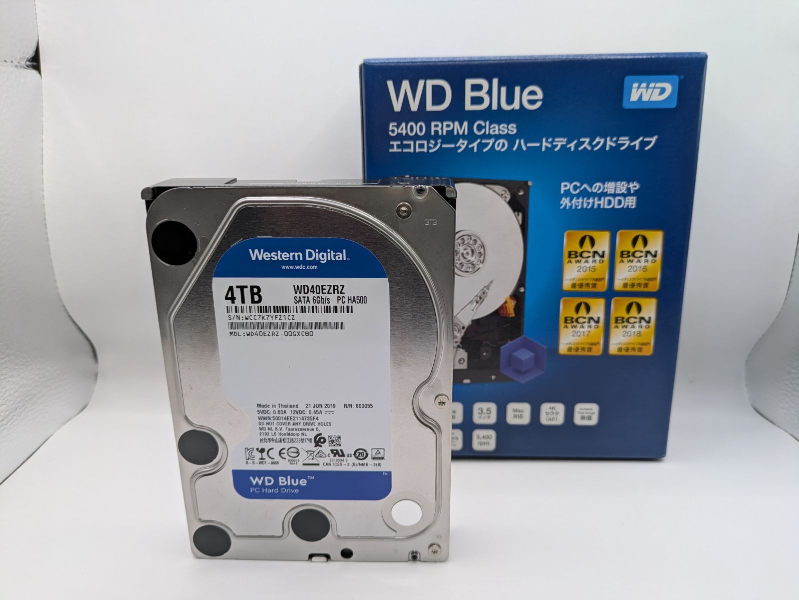 内蔵HDD 4TB Western Digital WD Blueシリーズ 3.5インチ ウエスタン