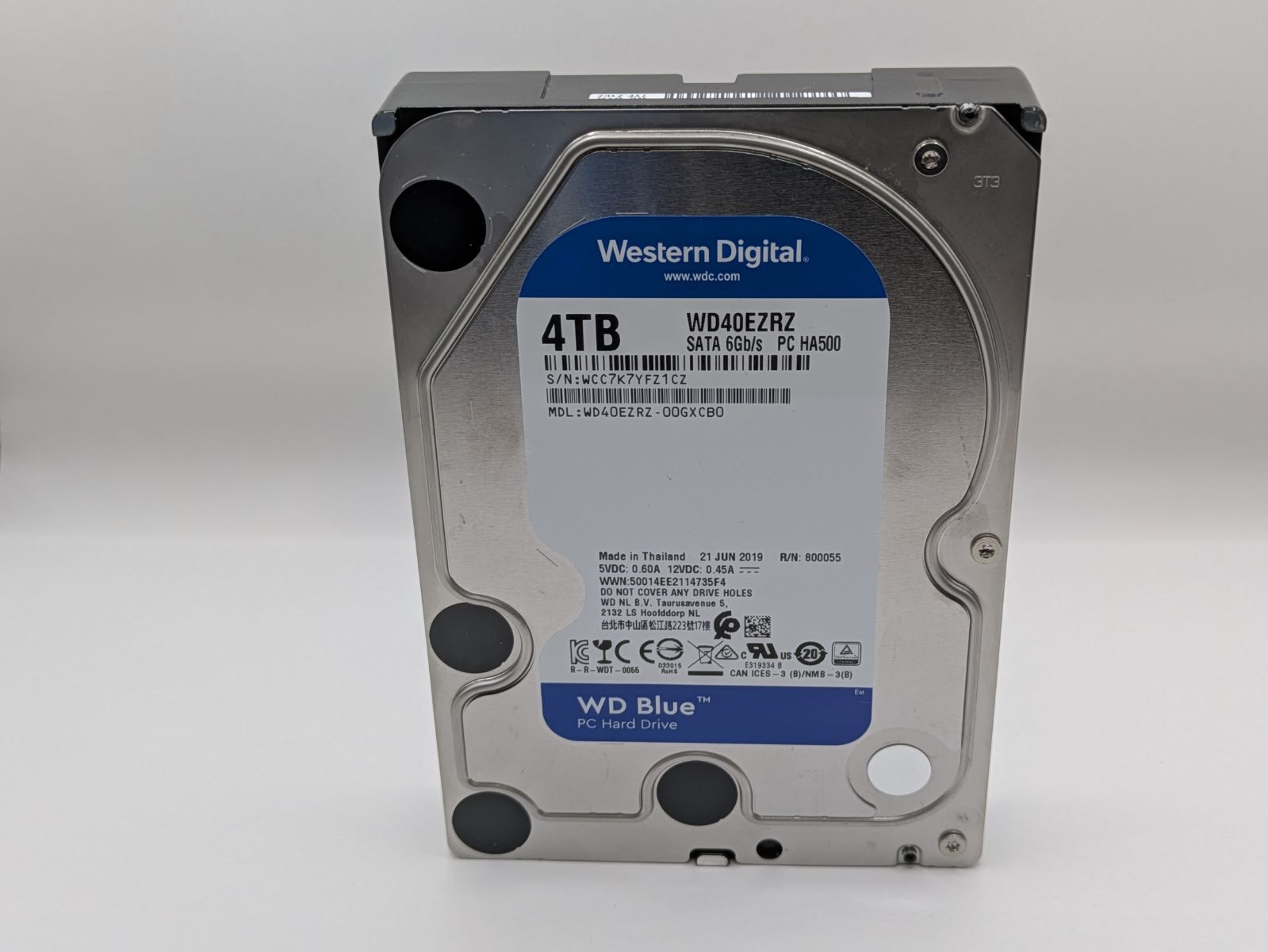 内蔵HDD 4TB Western Digital WD Blueシリーズ 3.5インチ ウエスタン