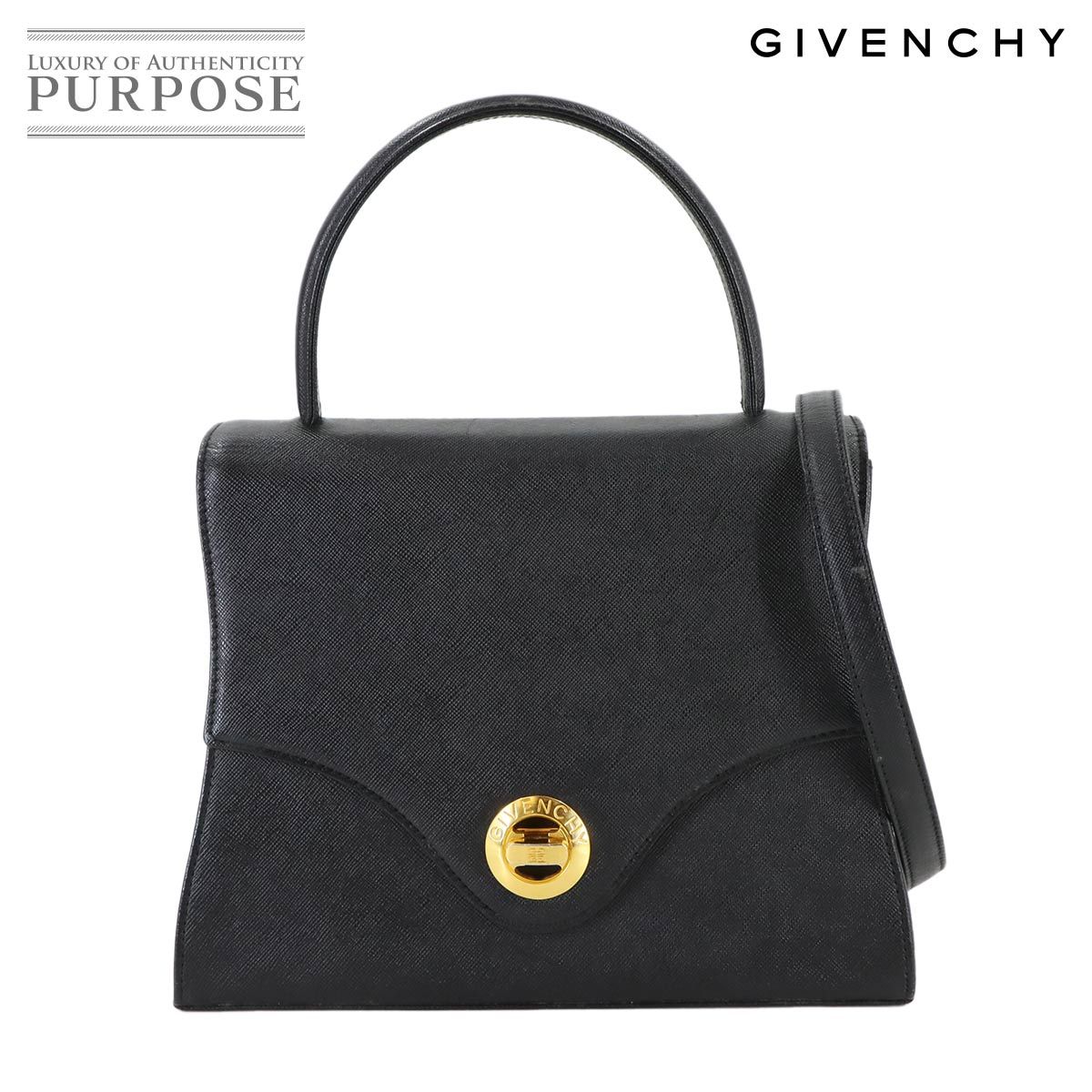 美品 ジバンシー GIVENCHY 2way ハンド ショルダー バッグ レザー