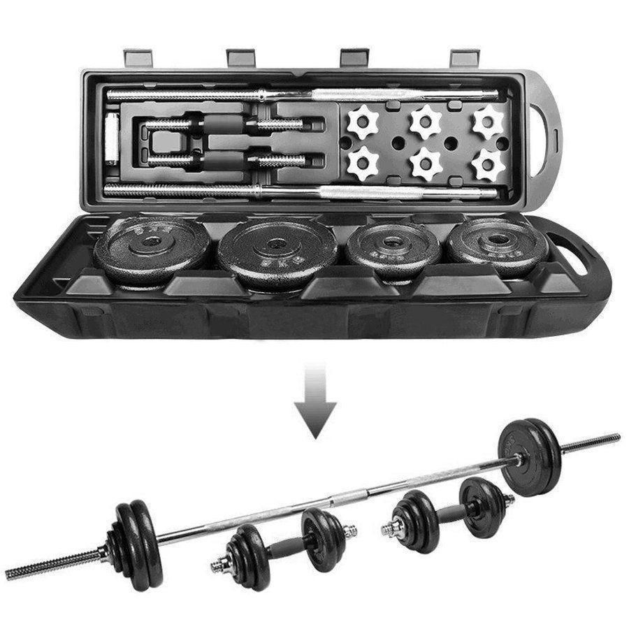 アジャスタブルダンベル 50kg バーベルセット 延長用シャフト 鉄アレイ