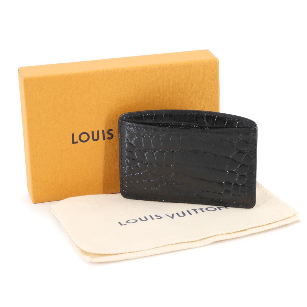 ルイ ヴィトン LOUIS VUITTON クロコダイル カードケース エキゾチック
